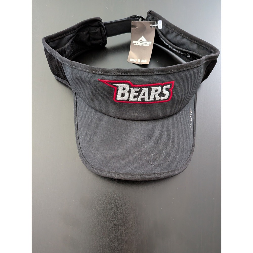 Pacific Headwear A-Lite Visor Hat Strapback‎ OSFM BEARS Football Baseball